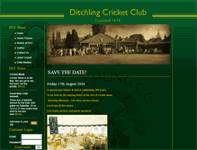 Tablet Screenshot of ditchlingcc.co.uk